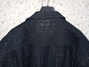 zara men's crochet texture shirt