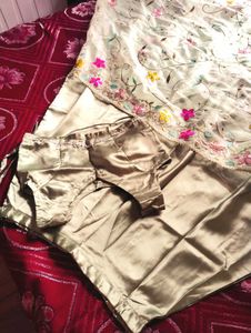 Elegant Gold Embroidered Lehenga Choli