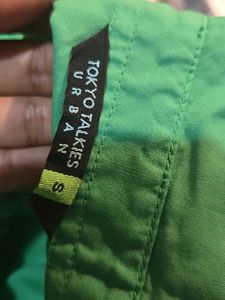 Oversized Green Button-Up Shirt