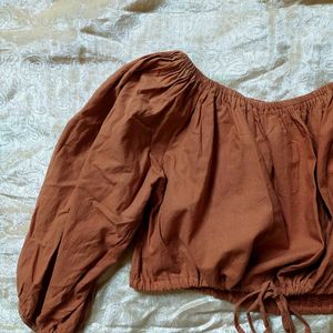 Chic Rust Colored Cropped Top