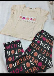 Cute Smiley Face Pajama Set