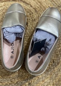 Brand New soft Gold Slip-on Shoes