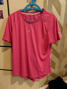 Vibrant Pink Athletic T-Shirt
