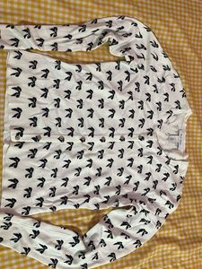 White & Black Bow Cardigan