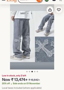 Y2K Cross Baggy jeans!