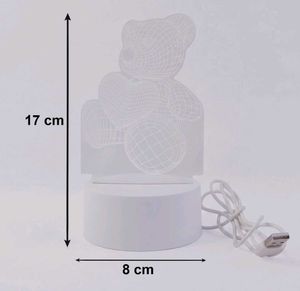 3D daddy bear led lamp