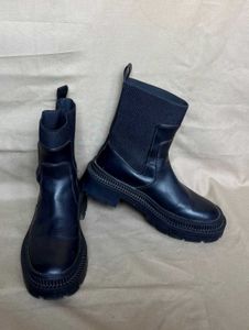 Mango Black Heeled Boots