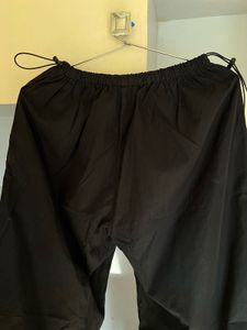 Urbanic Black Wide Leg Drawstring Parachute Pants