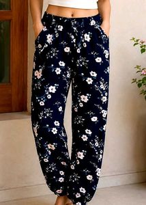 Floral Print Palazzo Pants waist size-28