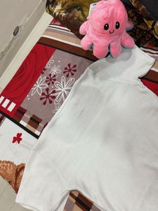 square neck white top