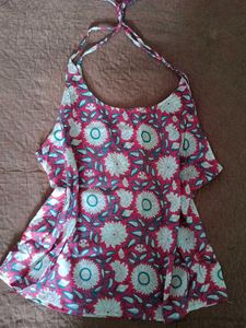 Boho Floral Halter Neck Top ❤️🌸