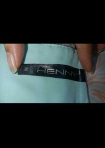 Solid Teal Kurta with Flower Detail