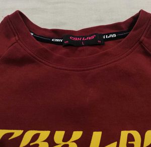 Burgundy Graphic Crop Top