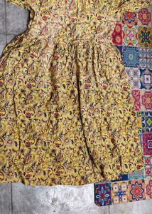 Yellow and green kurtis