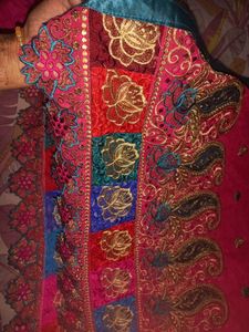 Unstiched Rani Color Embroidered Suit Fix Price