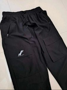 Black Cargo Joggers Length Xl 80cm– Stylish