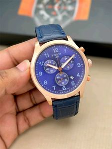 TISSOT PREMIUM QUALITY MENS WATCH LEATHER STRAP