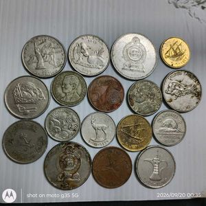 15 Rare vintage foreign coins.