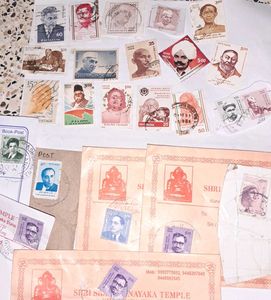 24 Vintage Indian PERSONALITIES  Stamps Collection