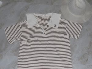 Striped Collared Polo Shirt