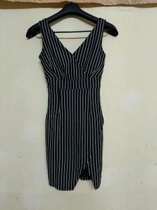Chic Pinstripe Mini Dress
