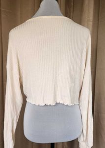 Ribbed Cropped Sweater