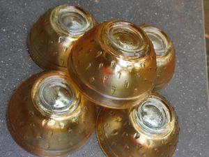 🥣set Of  5 Golden Serving Bowls 🥣