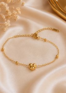 Golden Heart Charm Bracelet 🤍✨
