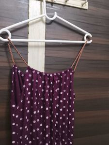 Cute Polka Dot Maxi Dress