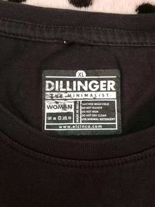 DILLINGER Black Oversized Tshirt