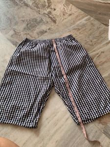 Cute Gingham Print Culottes