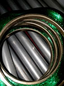 Sparkling Emerald Bangles