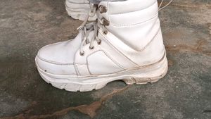White Ankle Boots
