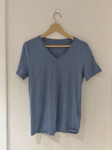 Blue V-Neck T-Shirt