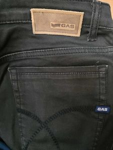 GAS Anders Jet Black Jeans