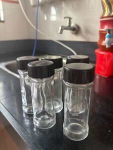 Glass Spice Jar with Black Lid