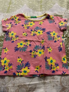 Cute Pink Floral T-Shirt