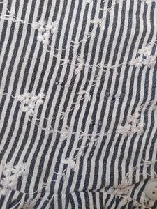 Striped Ruffle Hem Shirtn