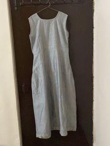 Beautiful grey partywear Anarkali set