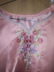Pink three piece designer suit