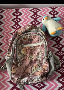 Floral Print Backpack| white cute small bag