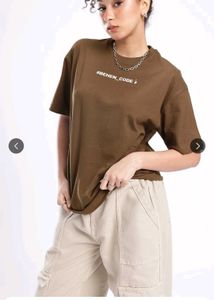 Brown Graphic T-Shirt