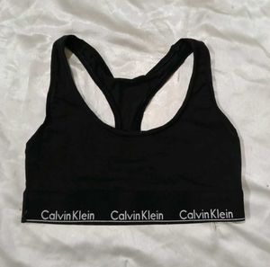 Calvin Klein Black Sports Bra panty set