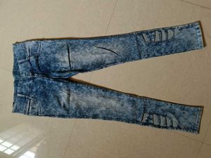 Acid Wash Denim Jeans