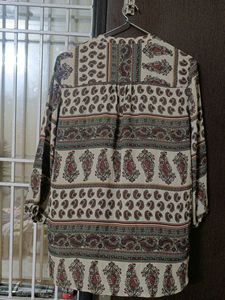Boho Paisley Print Tunic Top