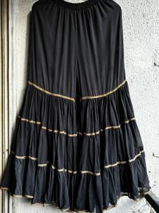 Elegant Black &amp; Gold Kurta Set with Dupatta