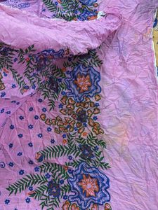 Pink Floral Print Dupatta