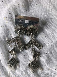 Peacock Jhumka Earrings