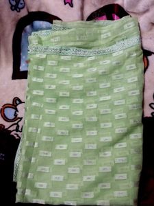 Pista Green Shining Saree