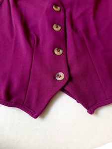Chic Sleeveless V-Neck Button-Up Vest